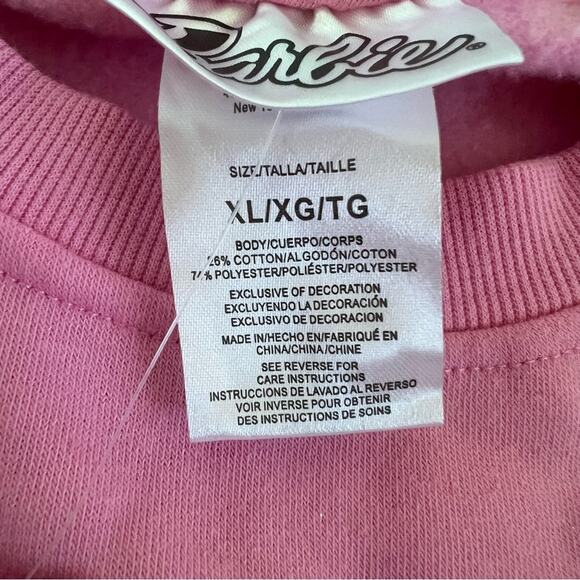 NWT Barbie Logo Women's Barbie Lemons Logo Graphic Sweatshirt Pink Size XL - Picture 14 of 15
